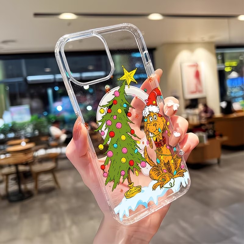 Computer Case - Puppy themed Christmas party Clear Phone